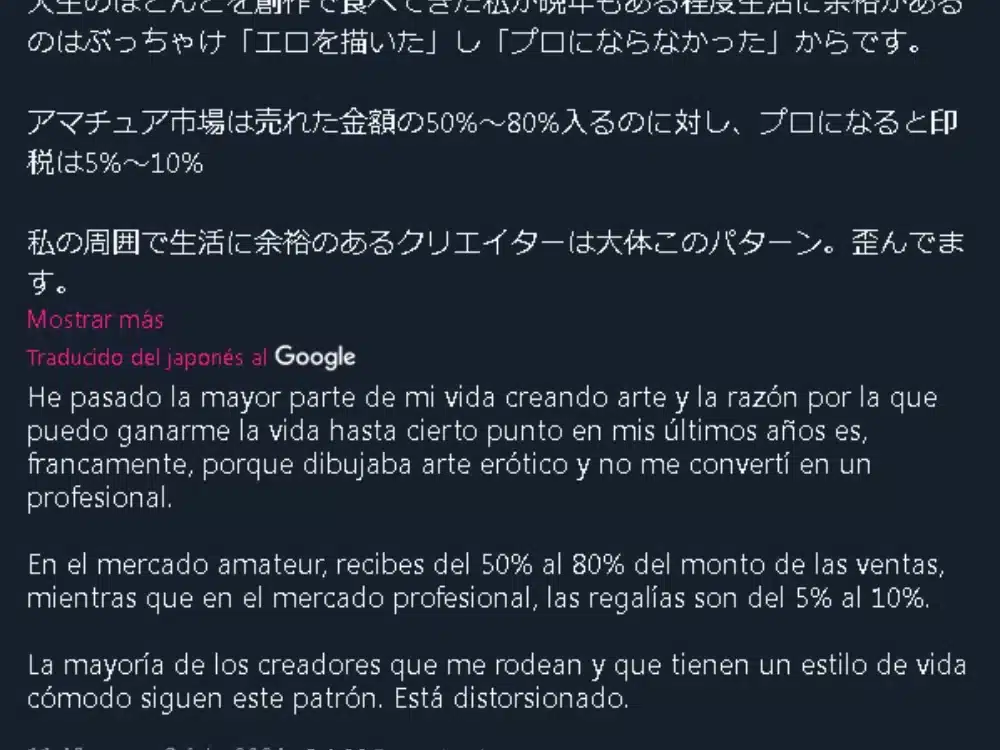 Mangaka twitter captura 01