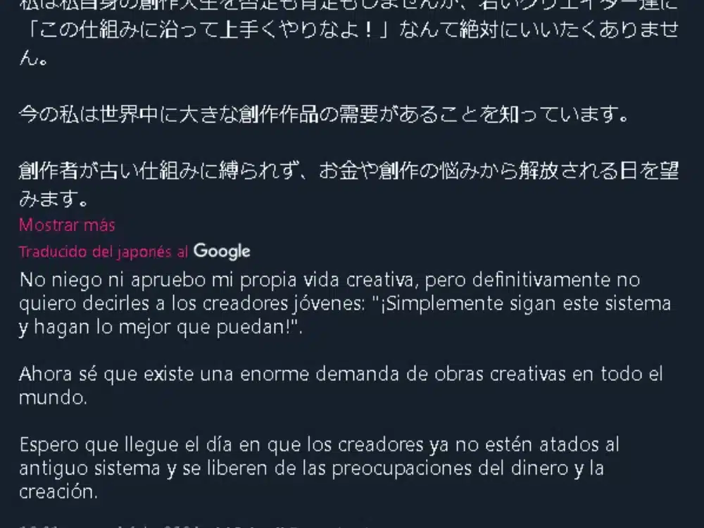 Mangaka twitter captura 02