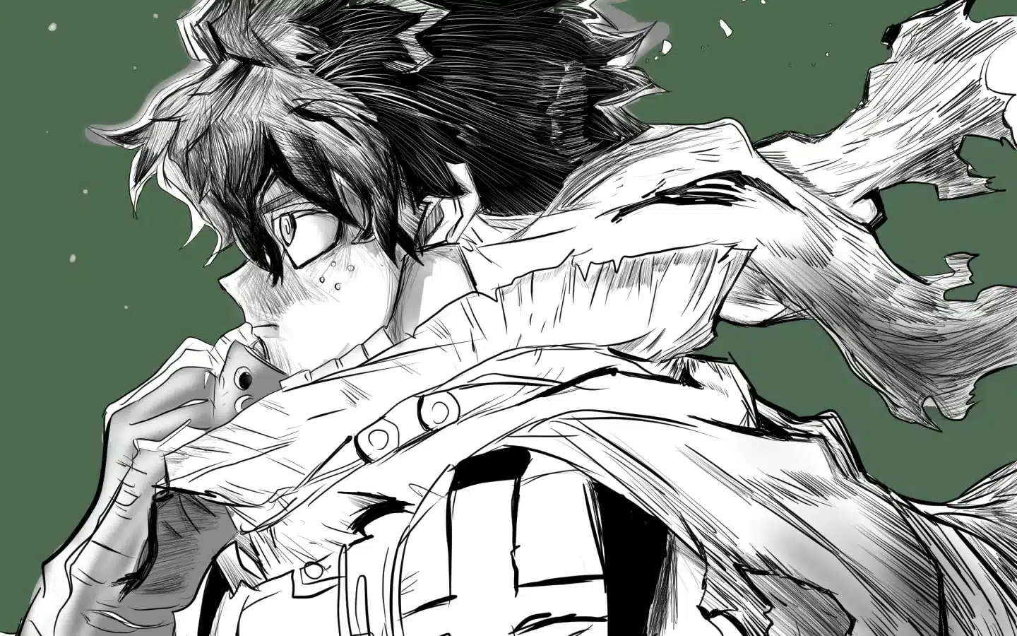 My Hero Academia Deku vigilante ilustración 0101