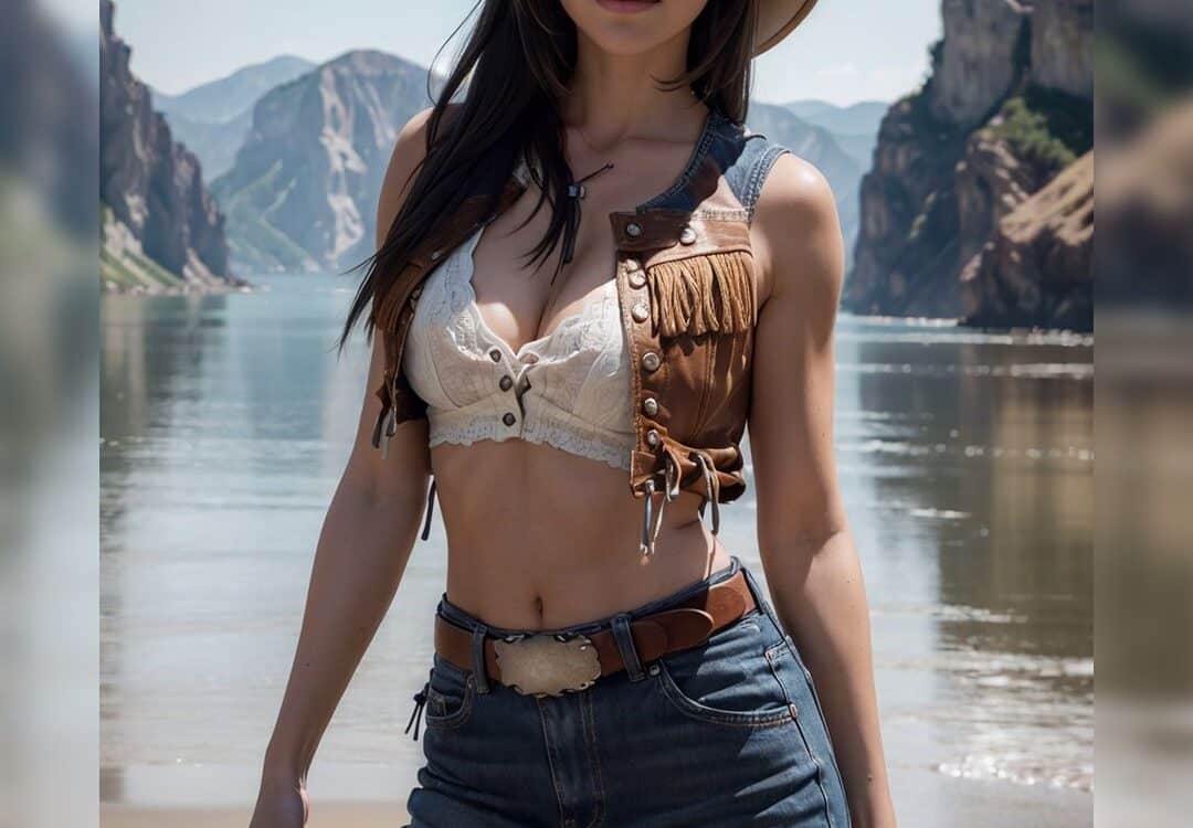 La bella Tifa “vaquera” de Final Fantasy VII es real en fanarts