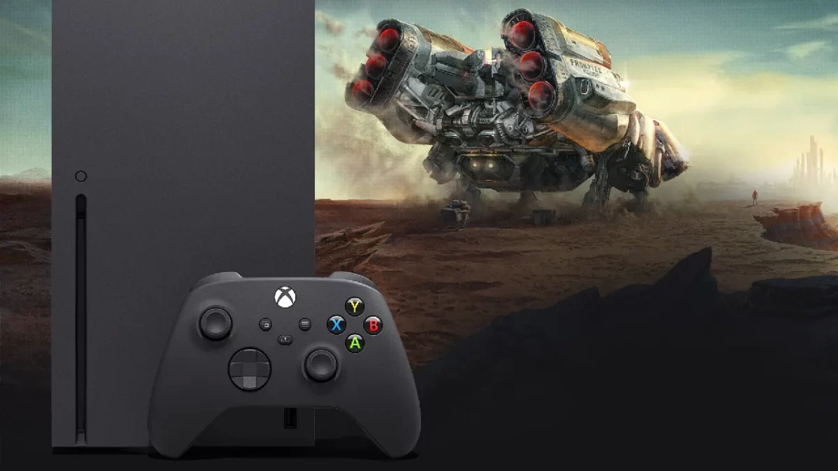 Póster de Xbox Series X y Starfield