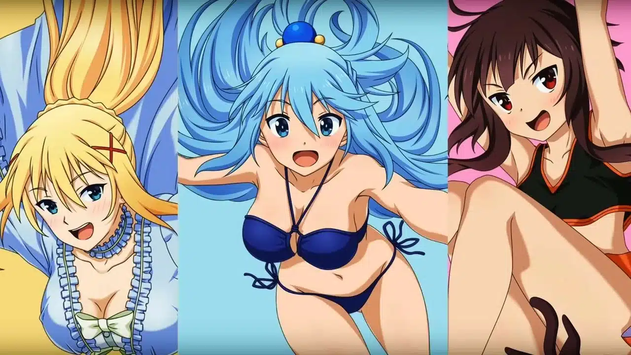 Las waifus de Konosuba! enseñan su elegancia y atractivo en Blu-Ray/DVD