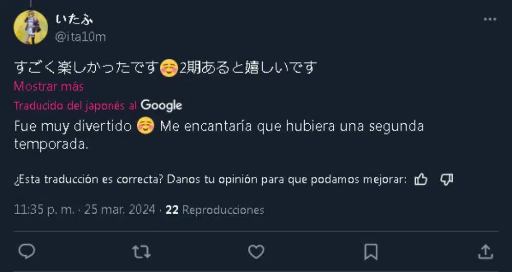 Hokkaido Gals twitter captura 0101