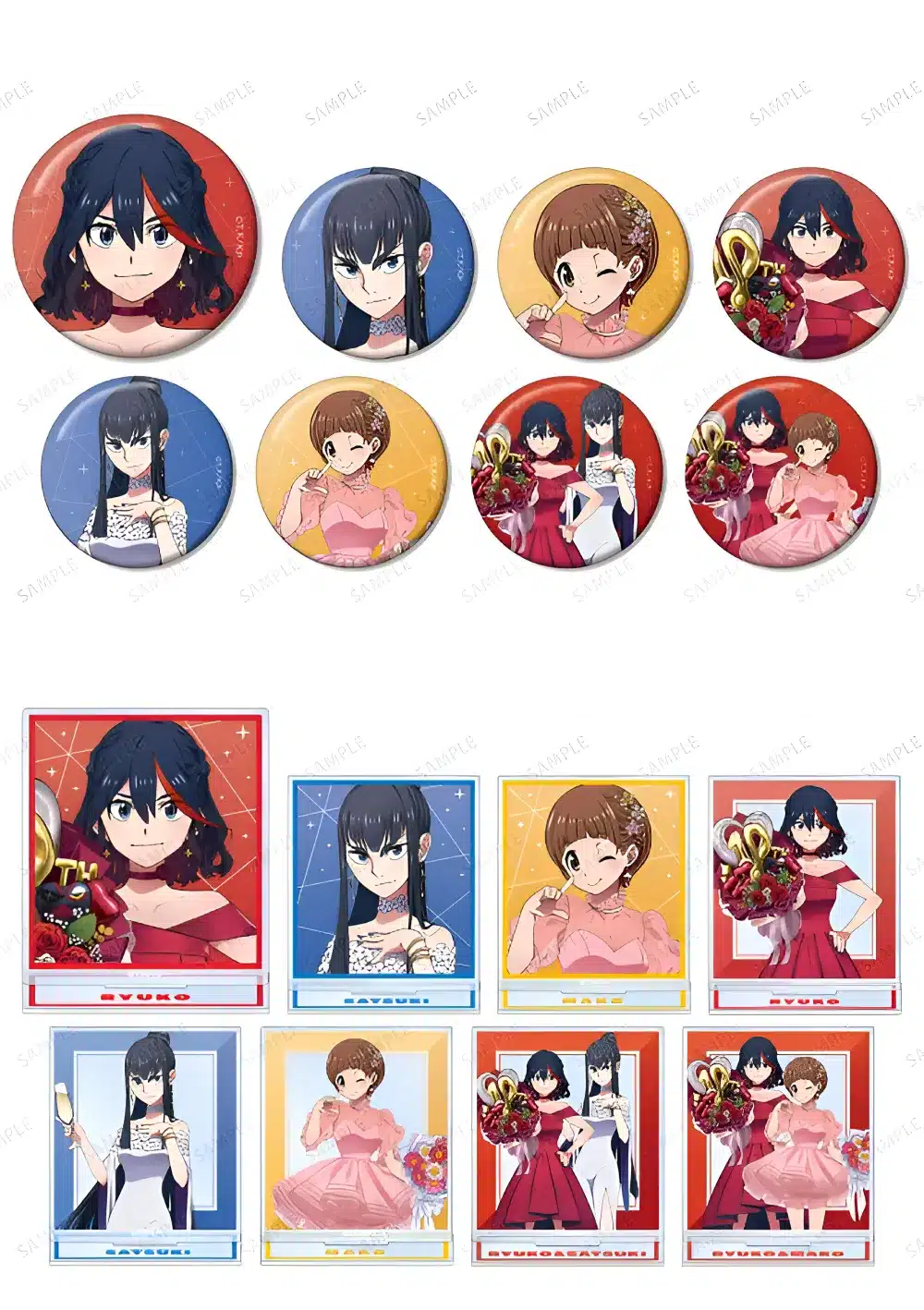 Kill la Kill botones y acrilico