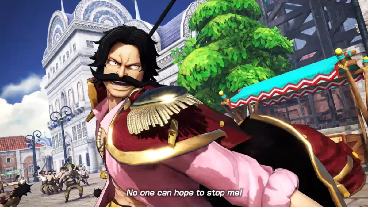 Gol D. Roger luchando con su espada en One Piece: Pirate Warriors 4