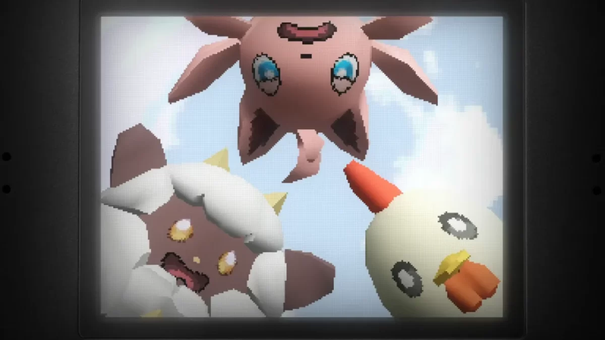Los Pals encuentran al protagonista, en el demake de Palworld para Nintendo DS.