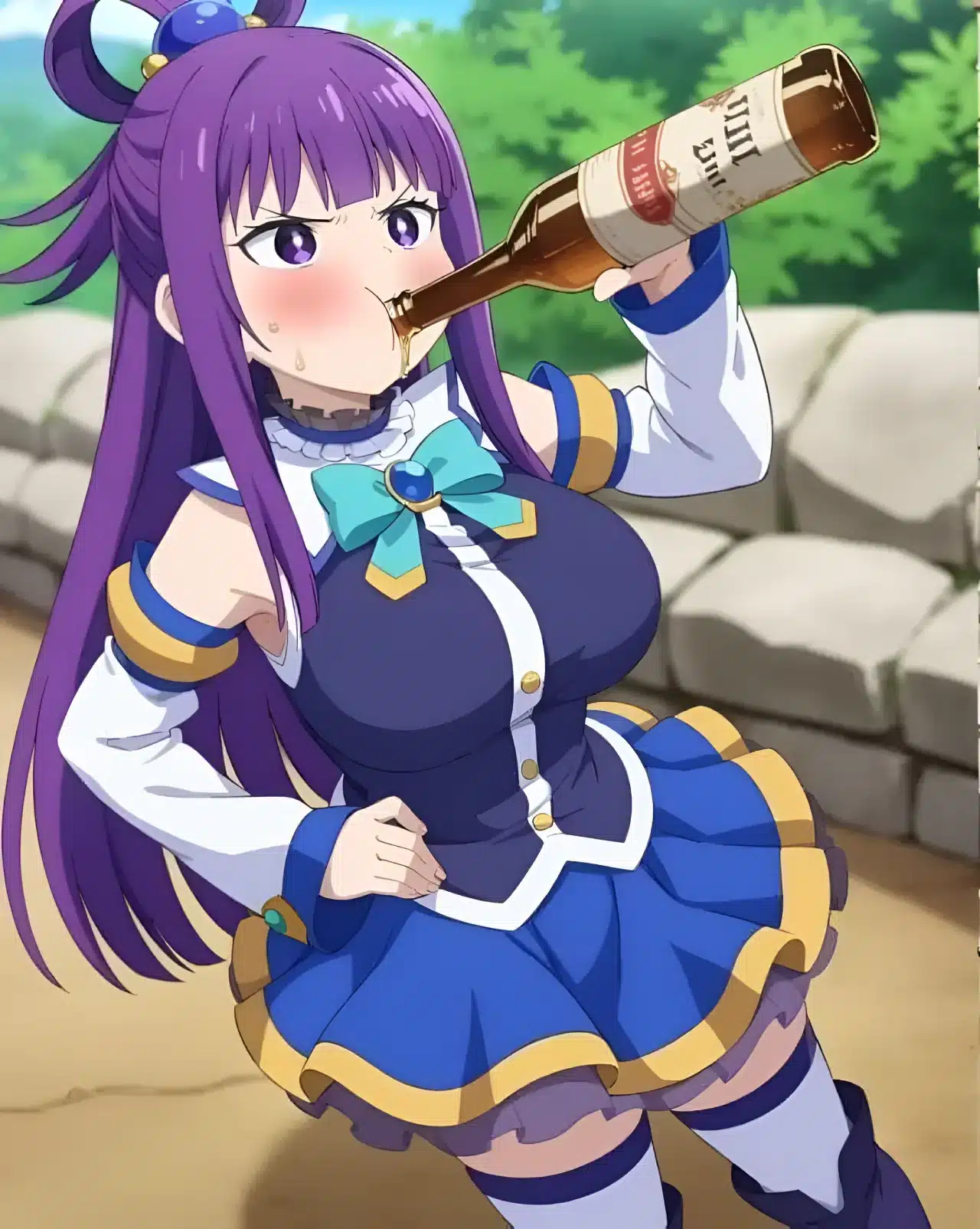 Waifus de Sousou no Frieren se visten como las de Konosuba! en fanarts