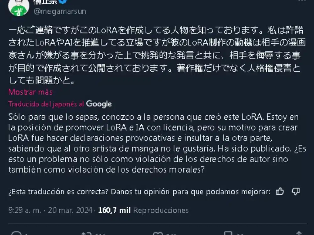 autor love hina twitter captura 0303