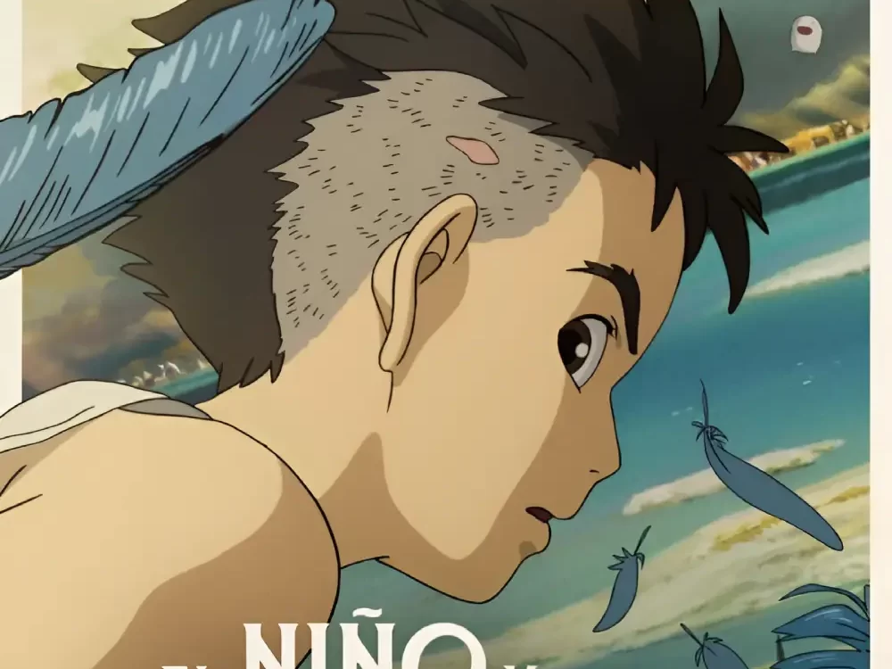 El niño y la garza poster