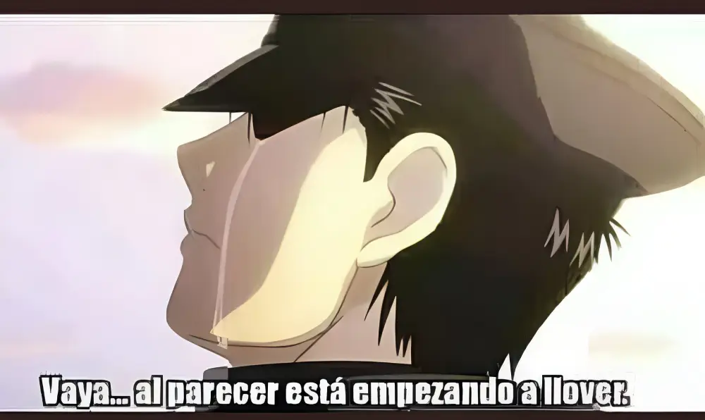 Fullmetal Alchemist Roy Mustang llorando