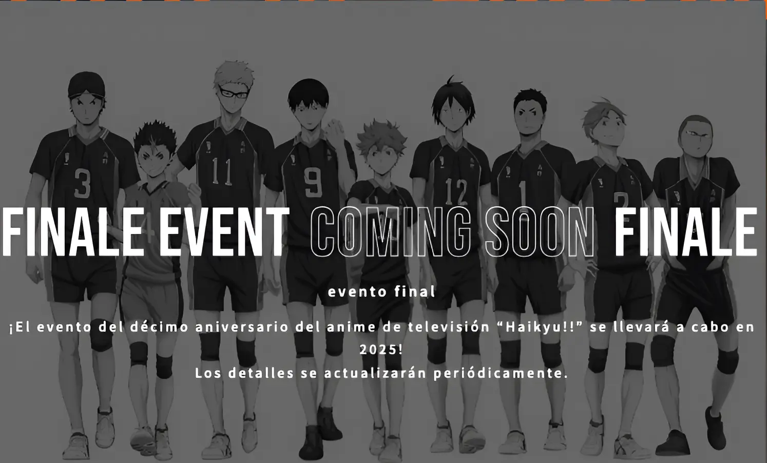 Haikyuu aniversario evento final