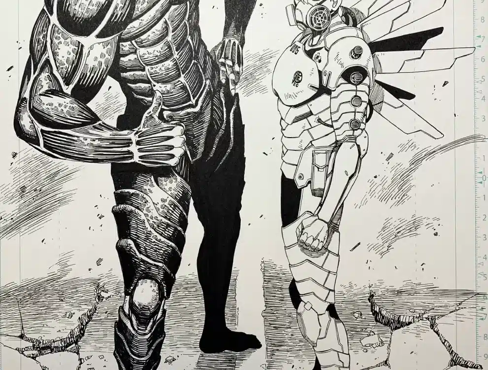 Kaiju n.8 y Dandadan twitter ilustración 0101