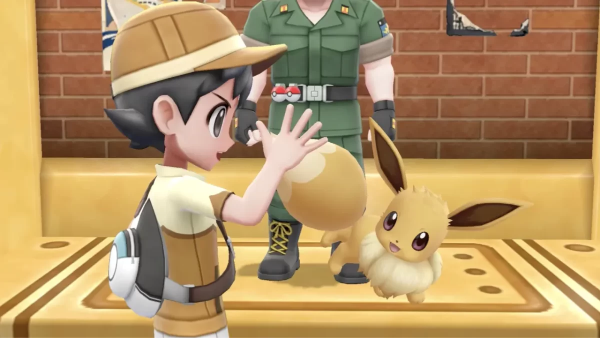 Gameplay de Eevee en Pokémon Let's Go Eevee