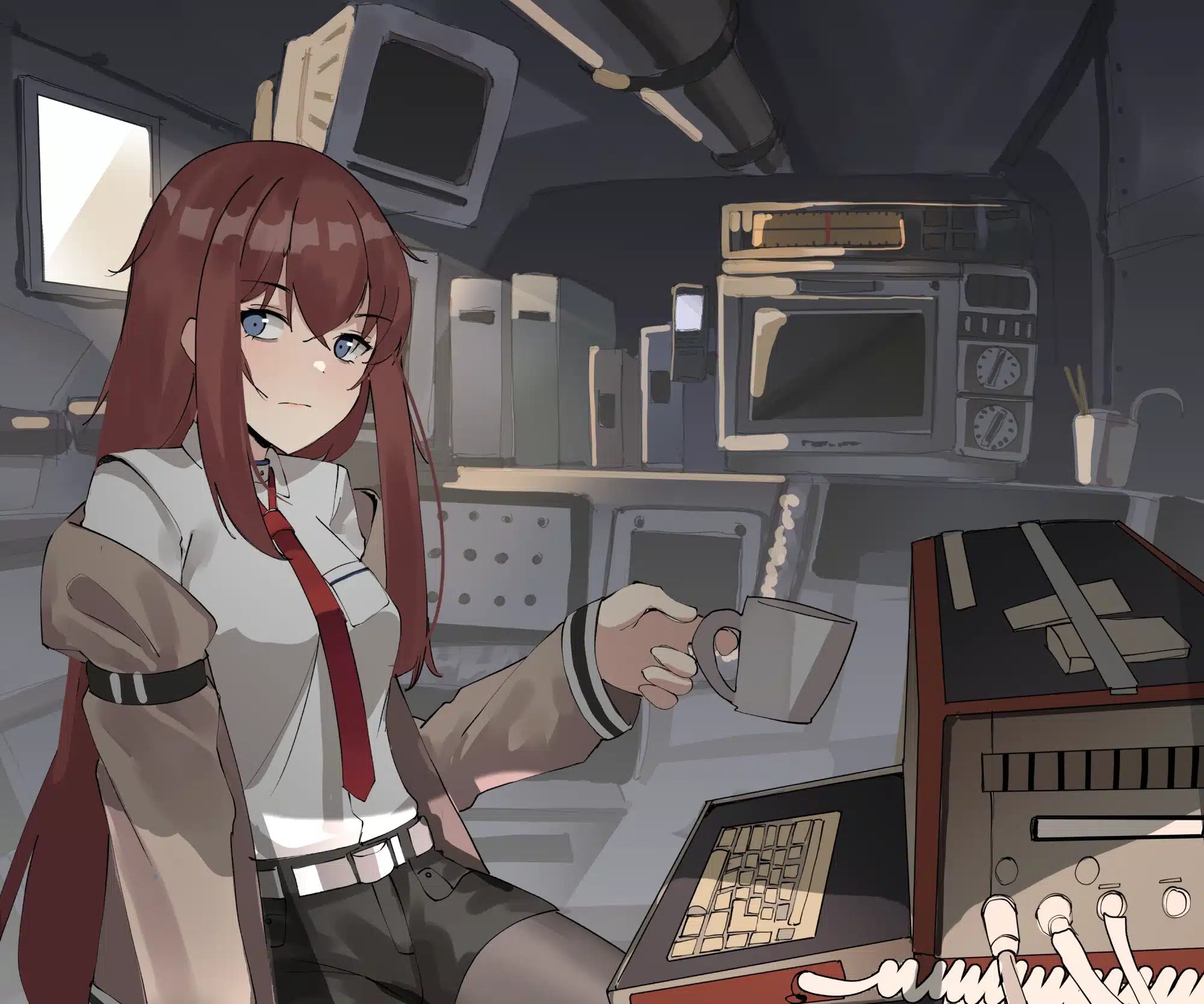 Steins; Gate Makise Kurisu ilustración 0101