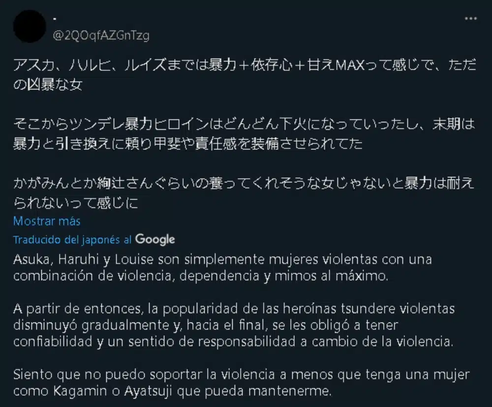 anime tsunderes twitter captura 0103