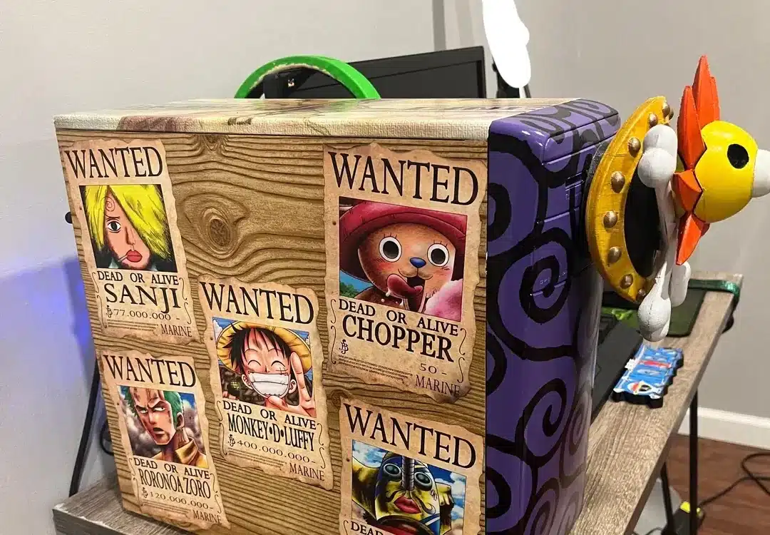 Fan de One Piece estrena su PC Gamer con muchas referencias al anime