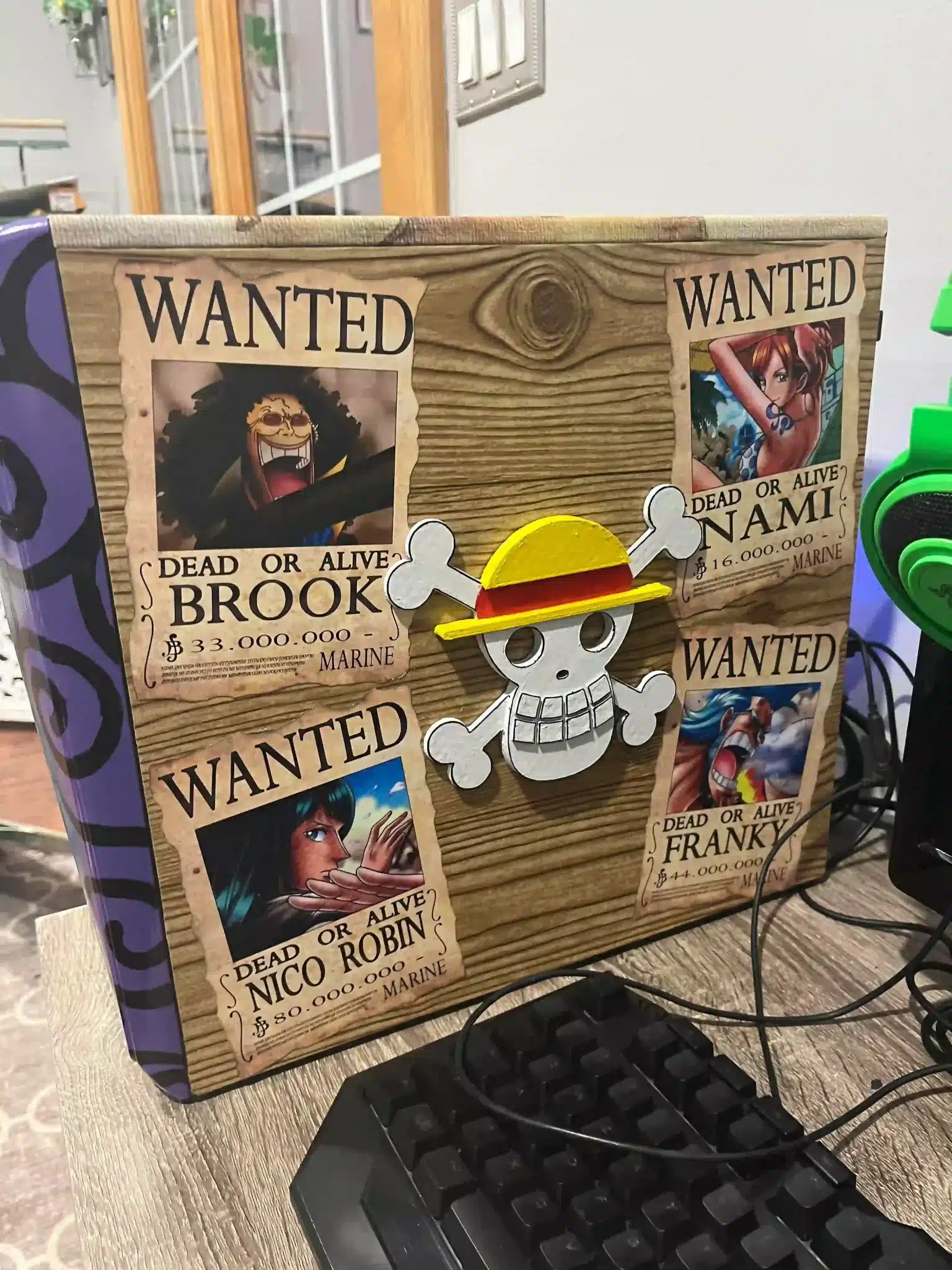 Fan de One Piece estrena su PC Gamer con muchas referencias al anime
