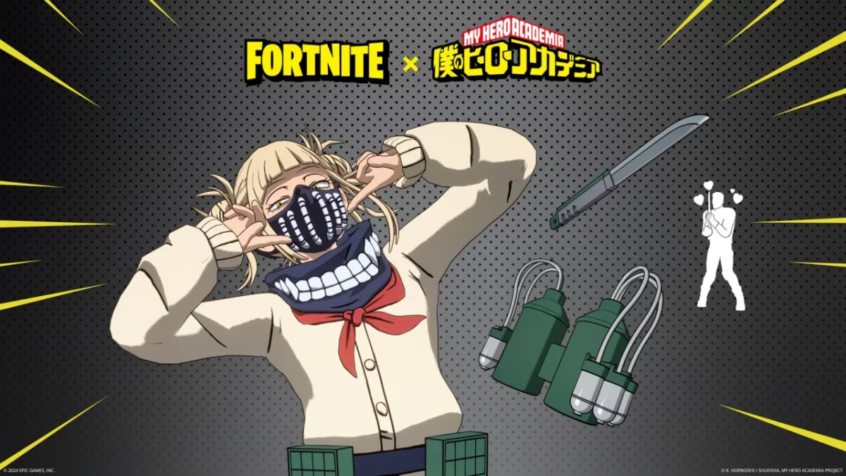 Contenido de Himiko Toga de My Hero Academia en Fortnite.