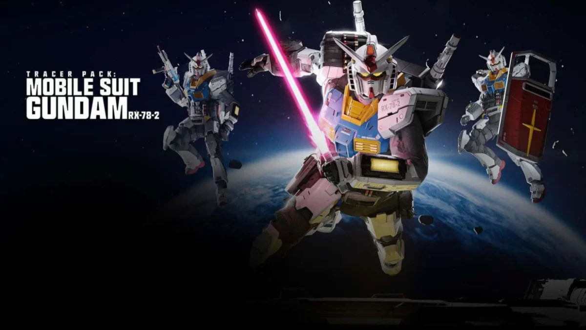 Póster oficial del paquete de Mobile Suit Gundam en Call of Duty