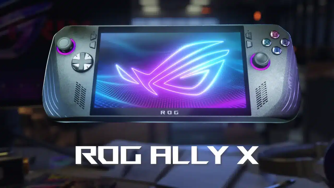 Póster oficial de la ROG Ally X de ASUS