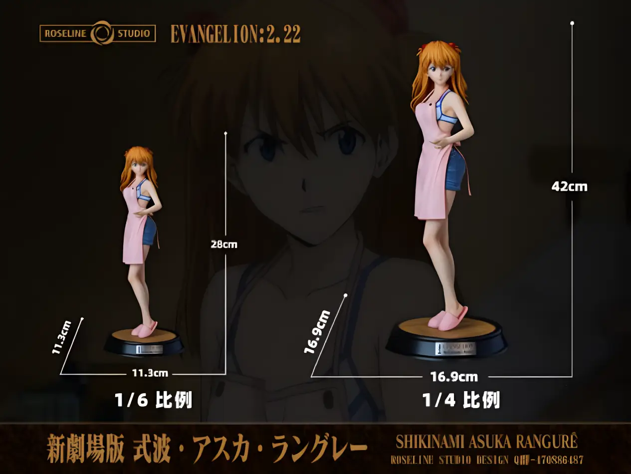 Diferentes tamaños de Asuka