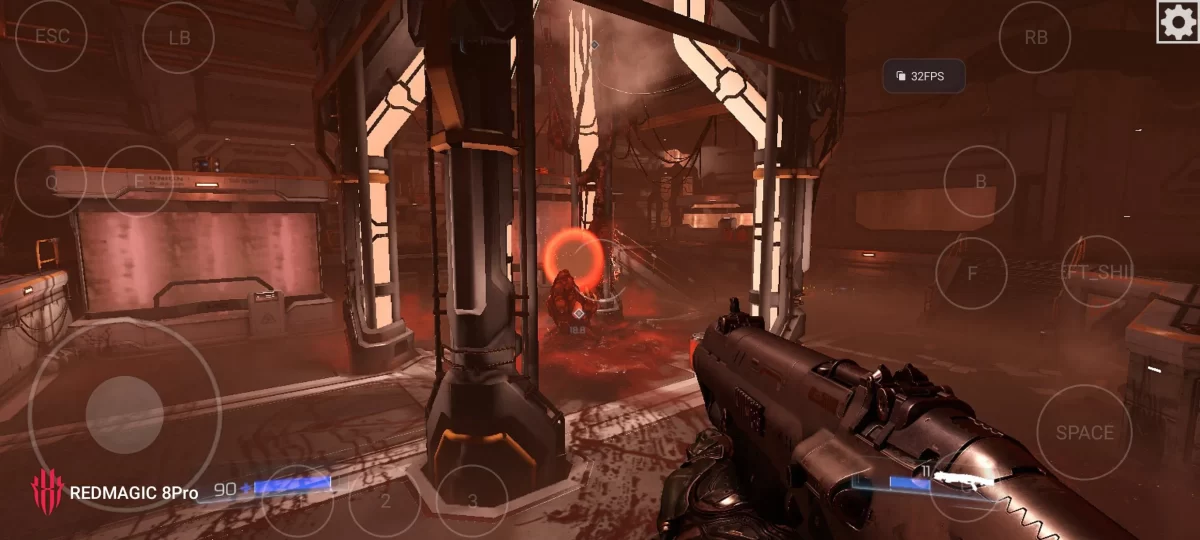 DOOM 2016 corriendo en un celular RedMagic #1