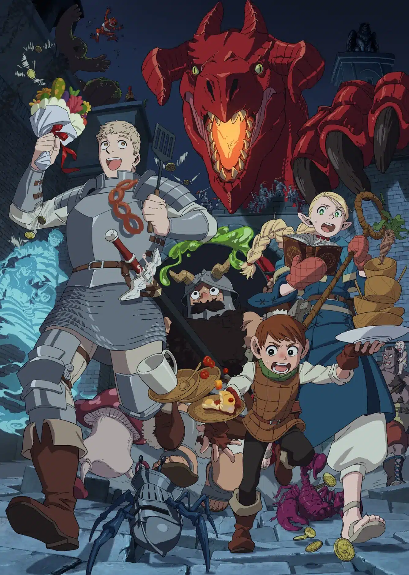 Dungeon Meshi anime visual