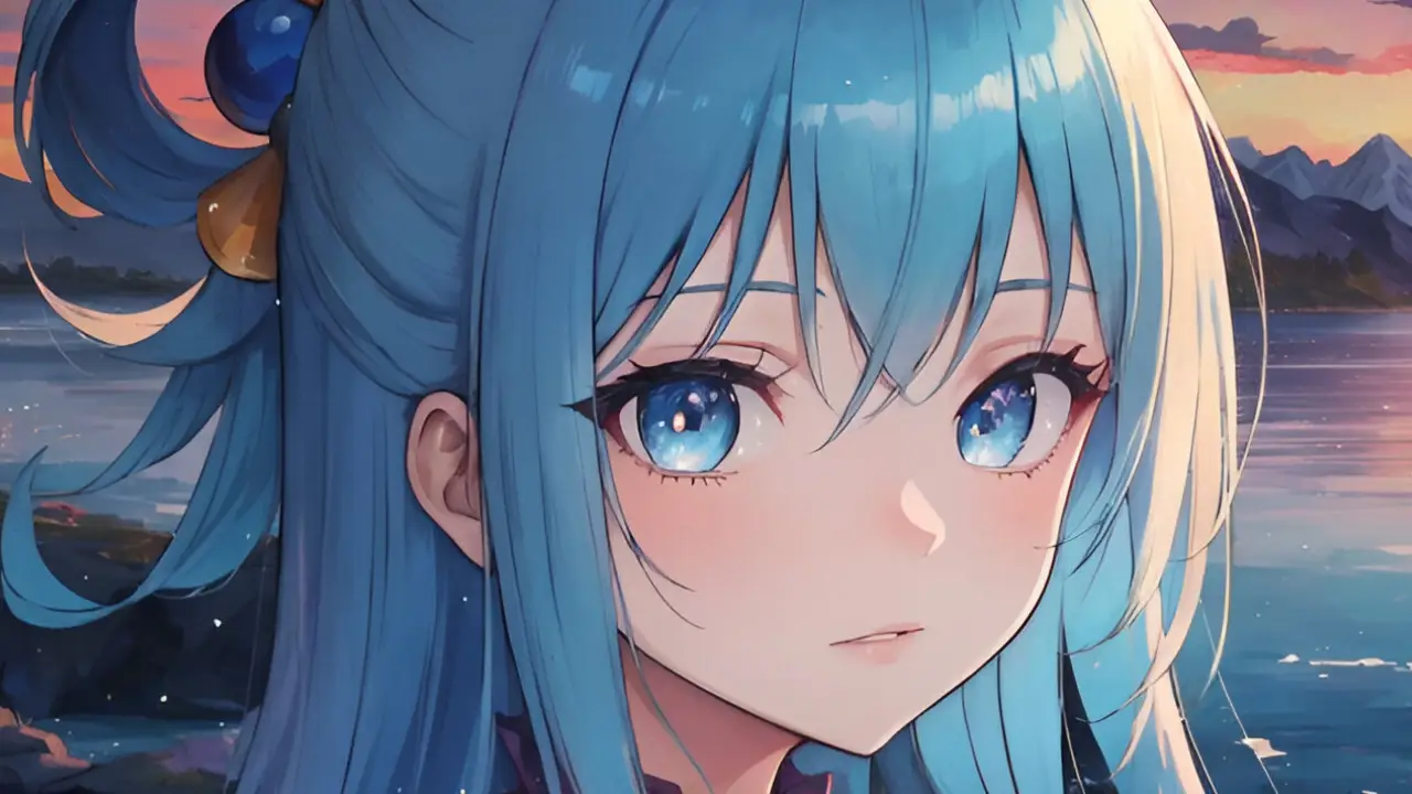 Konosuba Aqua portada