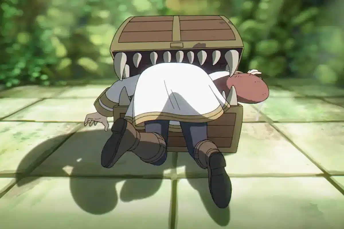 Frieren atrapada por un Mimic