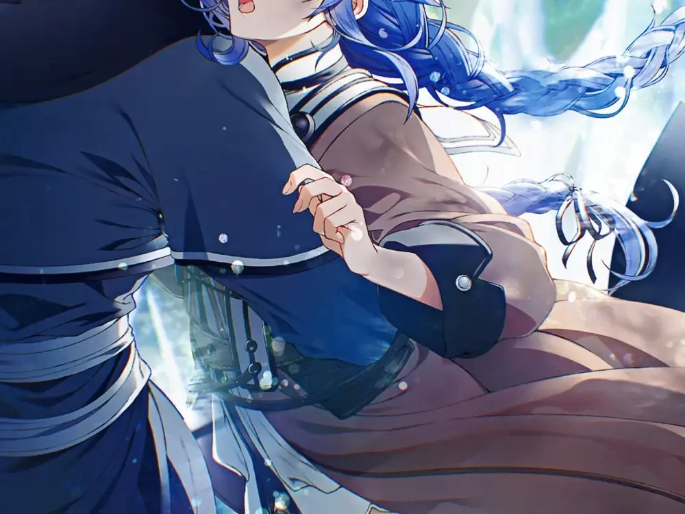 Mushoku Tensei Roxy y Rudeus novela ligera