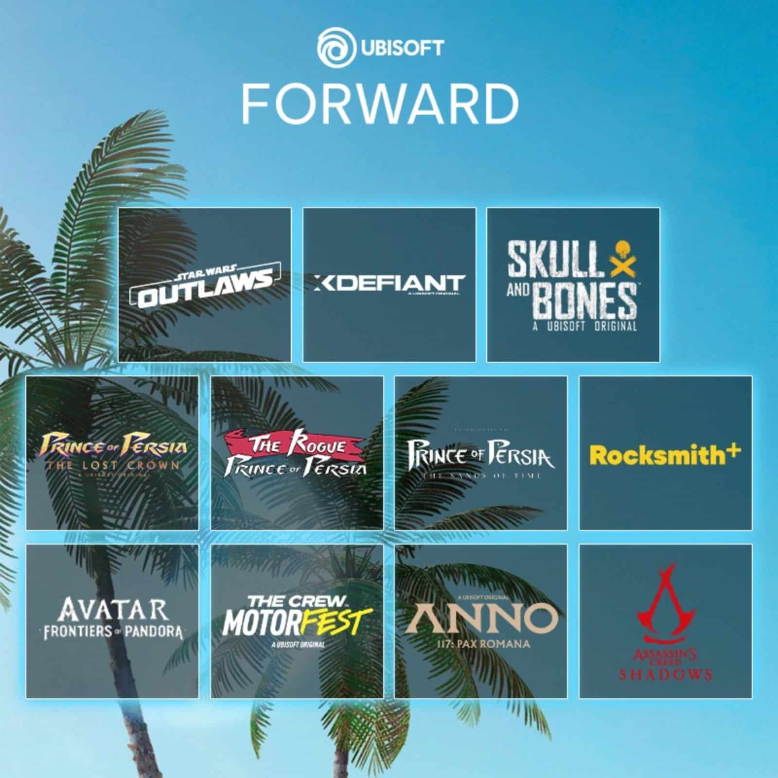 Ubisoft Forward videojuegos