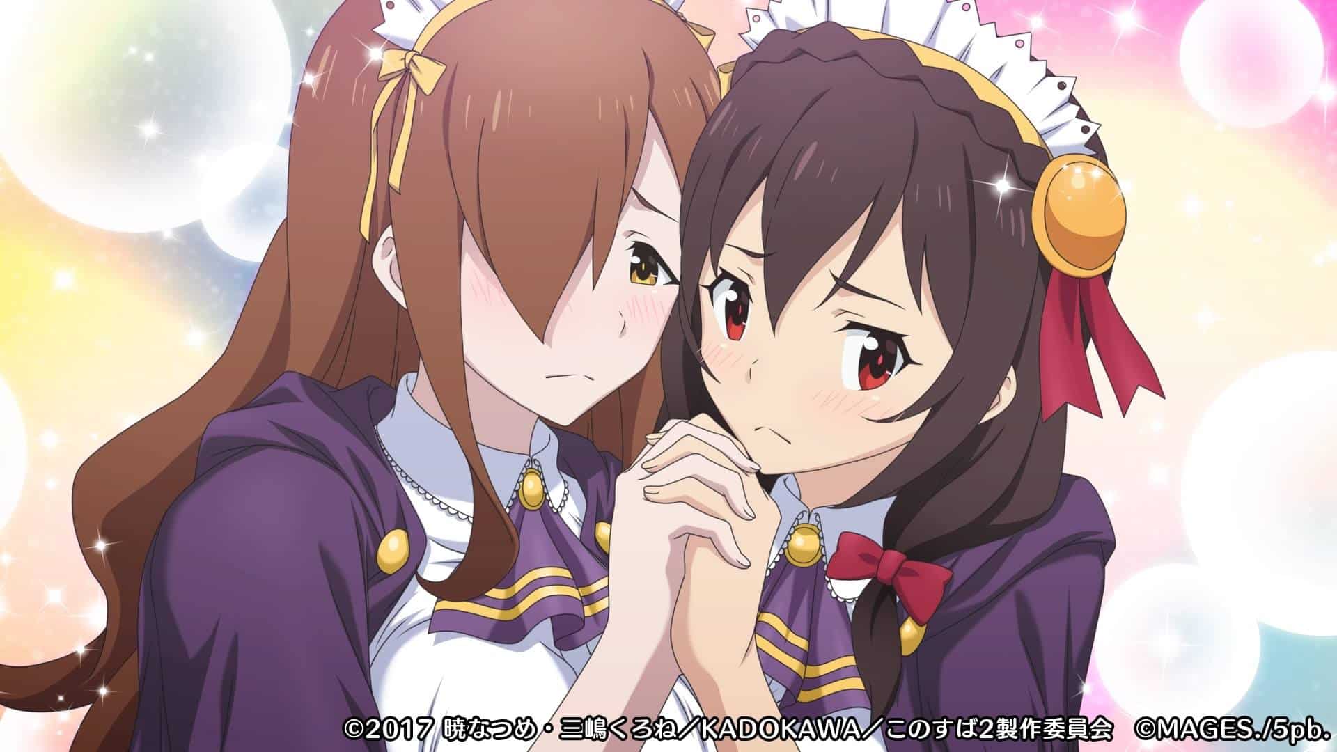 Konosuba!: Wiz y Yunyun no servirían como esposas según un fan