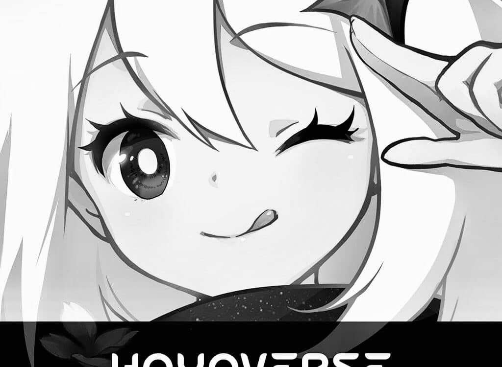 Hoyoverse logo Blanco y Negro Genshin Impact