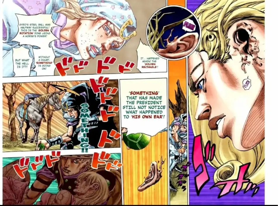 JoJos references Donald Trump