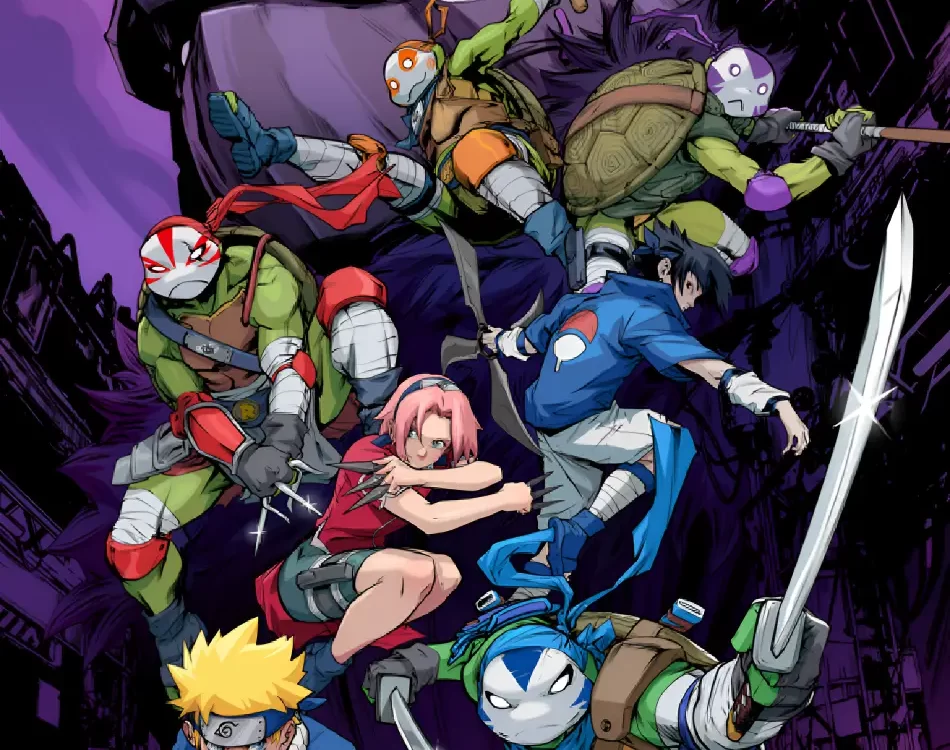 ilustración 2 Tortugas Ninja x Naruto