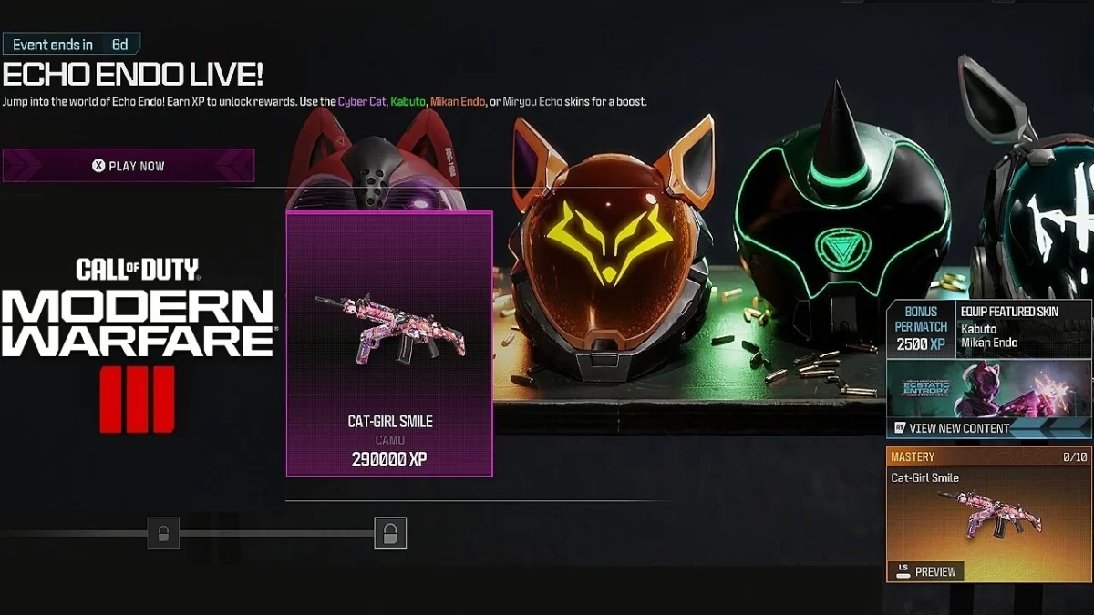 Call of Duty Modern-Warfare-Cat-Girl-Smile-Camo