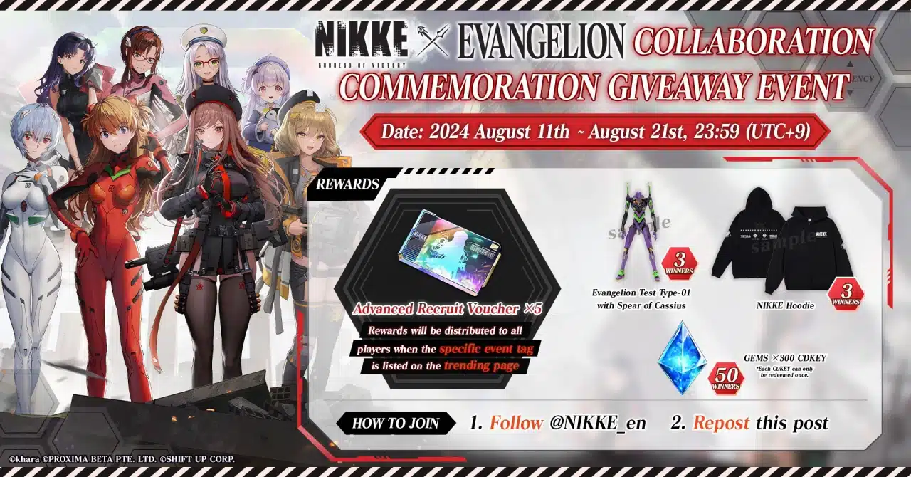 Goddess of victory Nikke anuncia colaboración con Evangelion