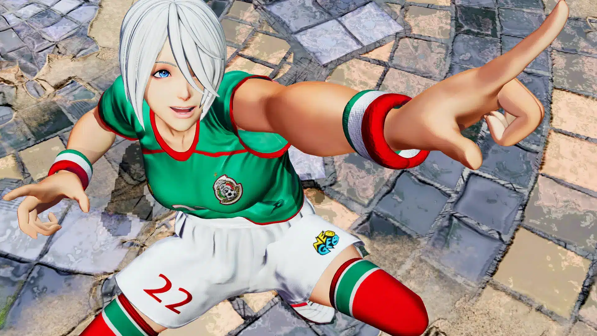 King of Fighters viste a Angel de futbolista