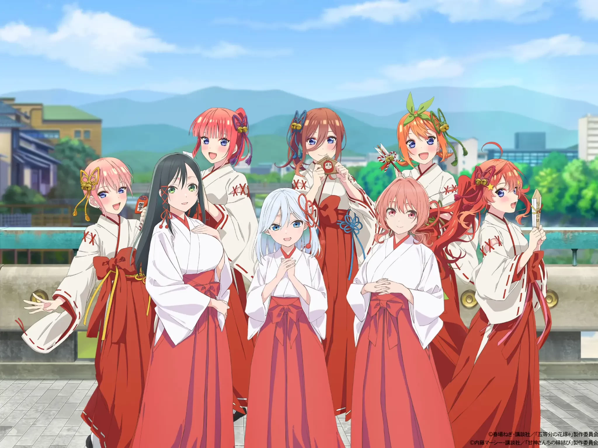 Las Quintillizas hacen una Milagrosa Colaboración con Amagami-san Chi no Enmusubi