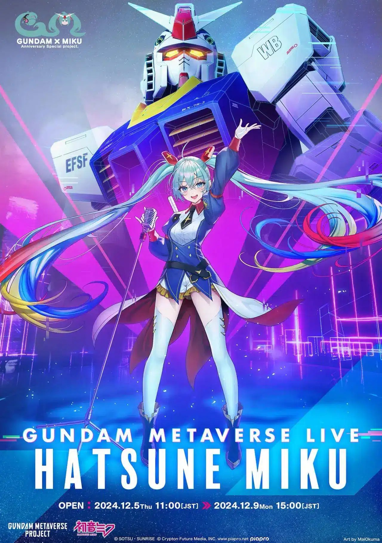 Gundam y Hatsune Miku se unen en una nueva y épica colaboración