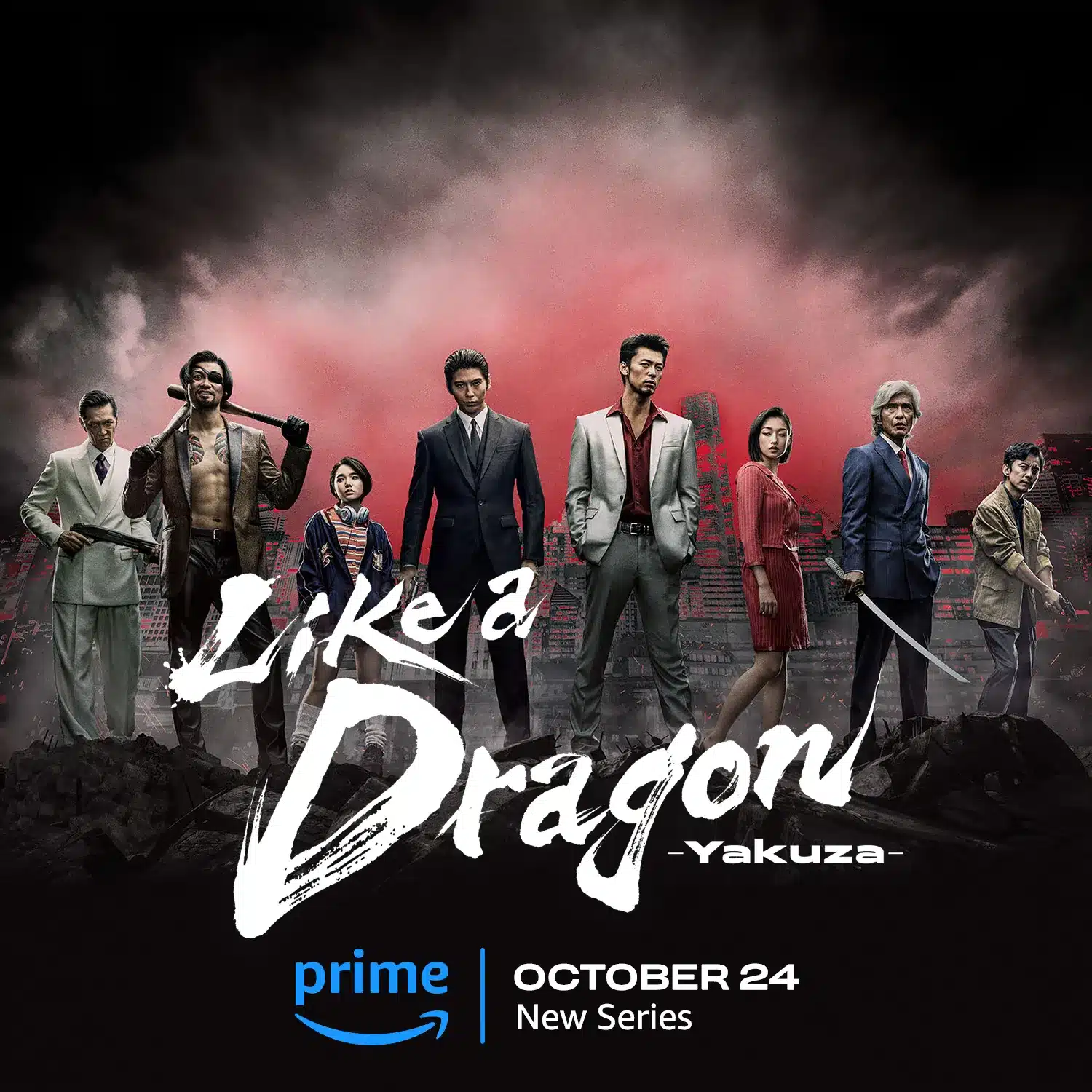 La serie de "Like a Dragon se estrenará en Amazon Prime Video este 24 de octubre