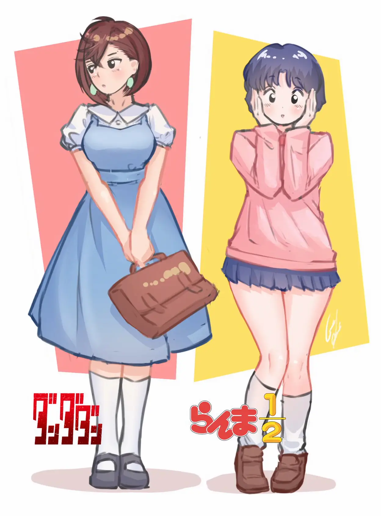 Hermoso Fanart de Momo y Akane se hace viral