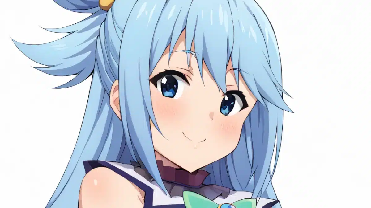 anime fenix Konosuba! - La diosa Aqua es la protagonista del volumen 20