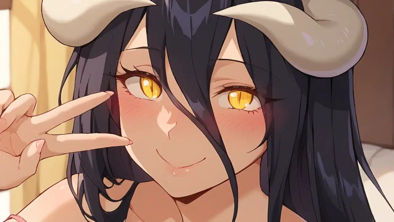 Overlord: Sorprendente Figura reimagina a Albedo como hermosa Maid
