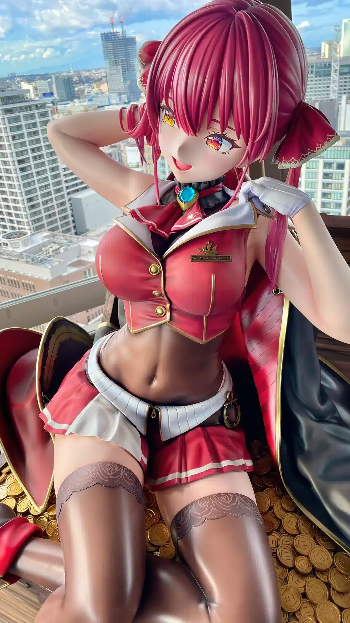 Figura en tamaño real de Houshou Marine cumple el sueño de los fans