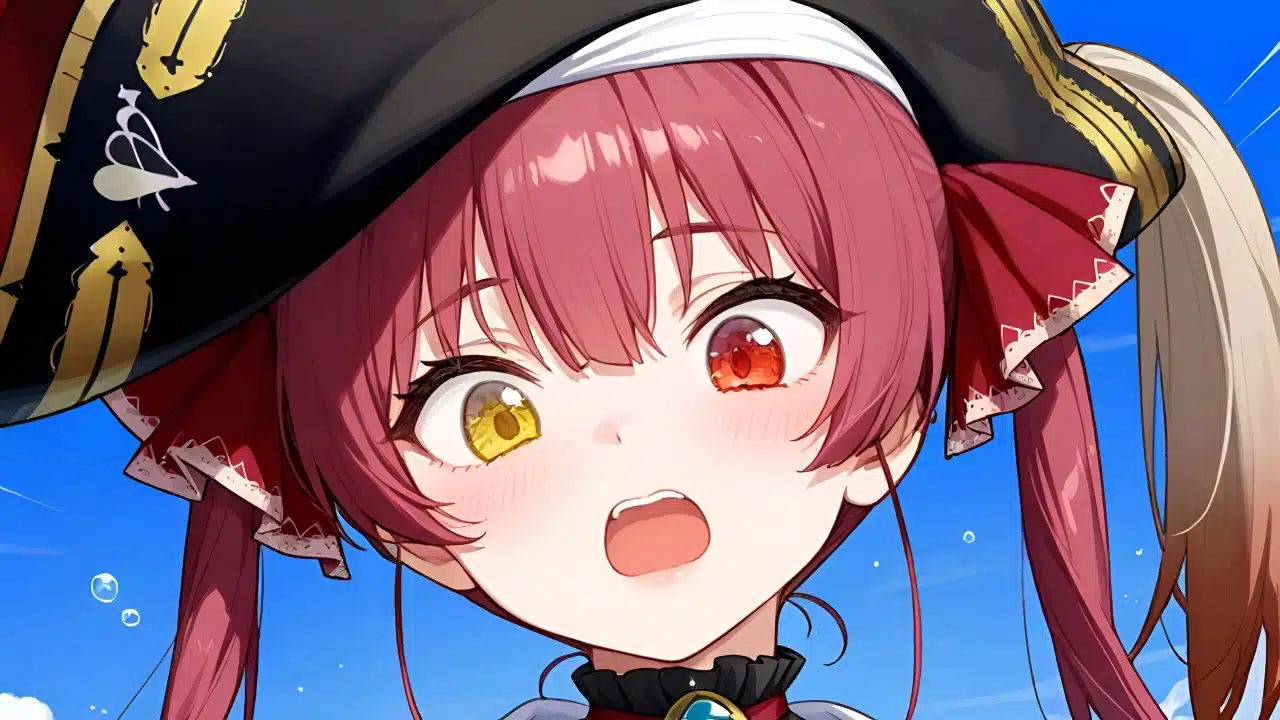 Houshou Marine VTuber illustration