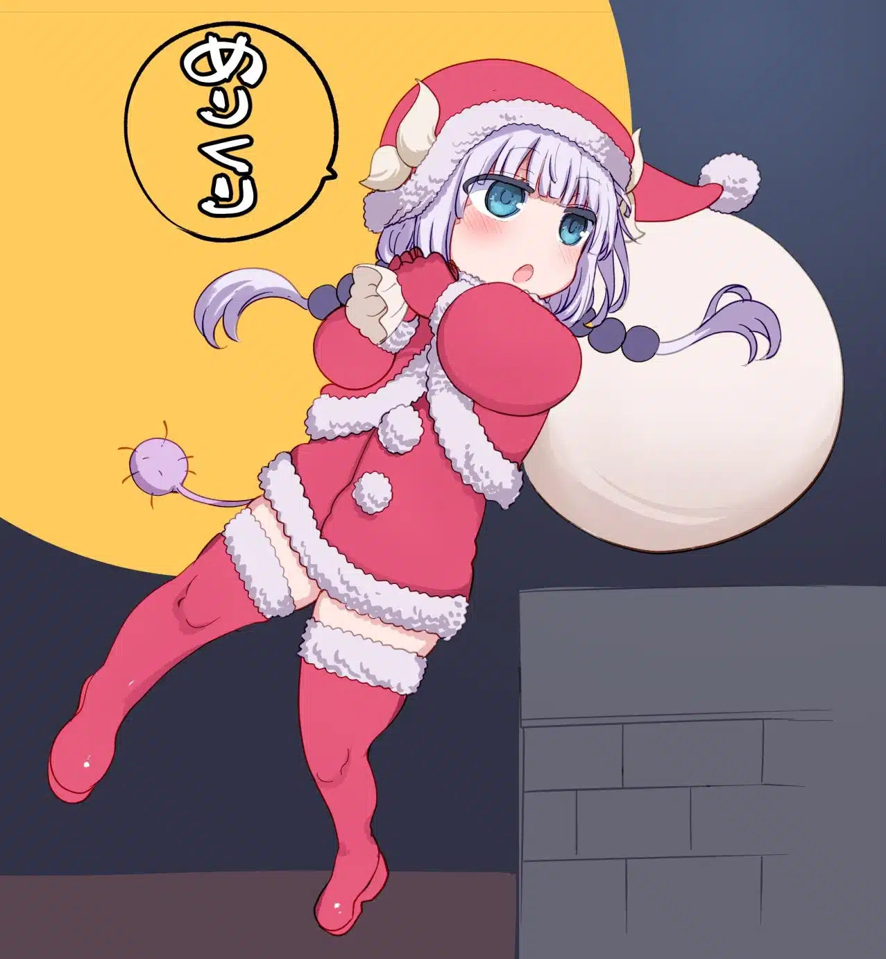 Miss Kobayashi's Dragon Maid celebró Navidad con una increíble visual