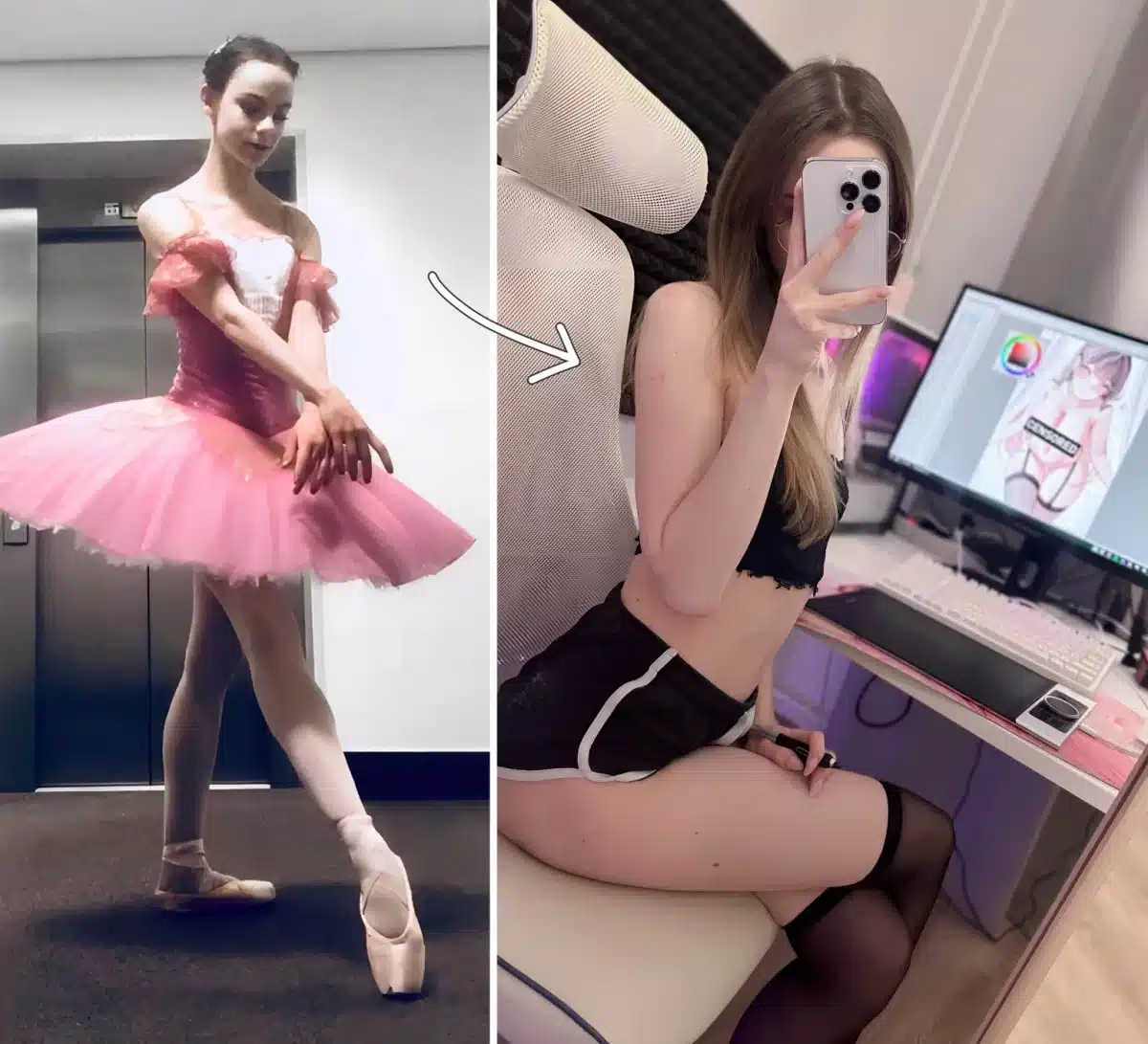 De bailarina de ballet a artista H, la historia que sorprendió al internet