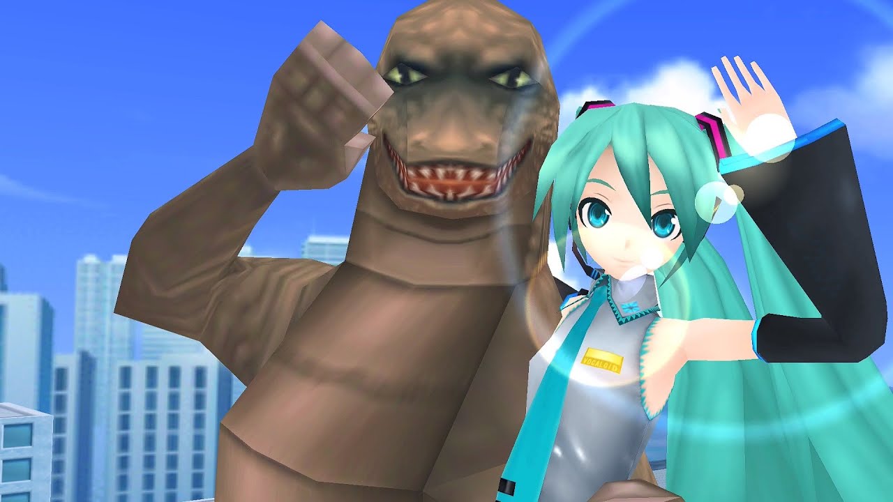 Todas las veces que Hatsune Miku y Godzilla se encontraron en videojuegos y animes