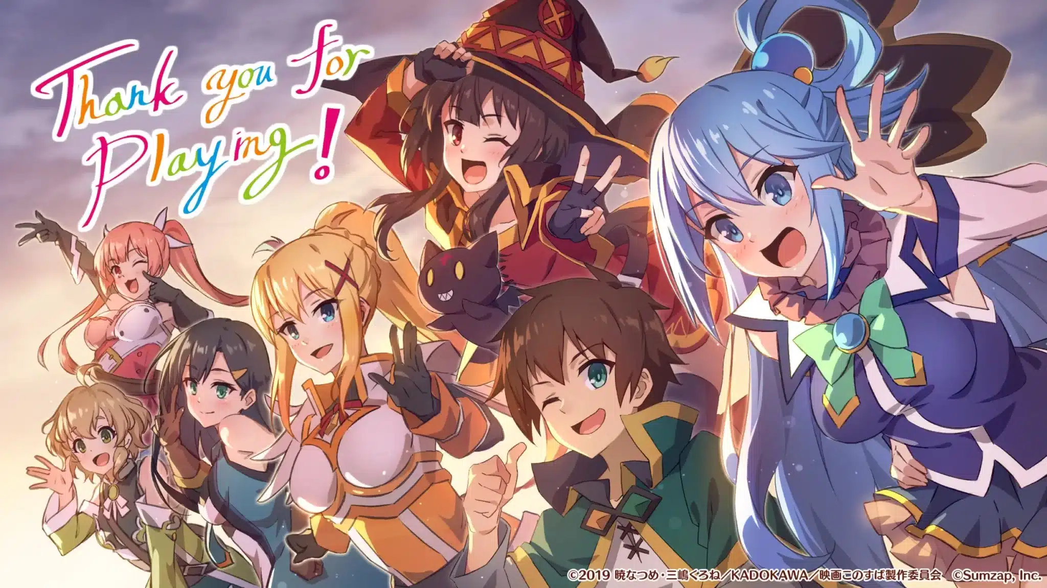 El videojuego Konosuba: Fantastic Days se despide de los jugadores
